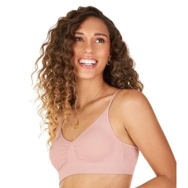 Imagem de Sutiã Top com Bojo Removível Zee Rucci Rosa, M, Rosa