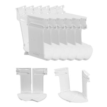 Imagem de eZAKKA 6 peças de suportes de lençol para cantos e laterais - Os suportes de lençóis mantêm os lençóis firmes e apertados, prendedores de lençol com travas para cama solteira, queen ou king, fácil