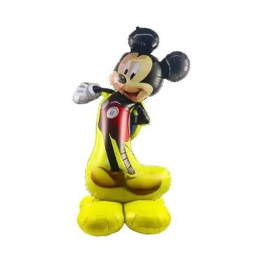Imagem de Balões De Folha Mickey E Minnie Mouse Grandes 110x50cm Para Festa De A