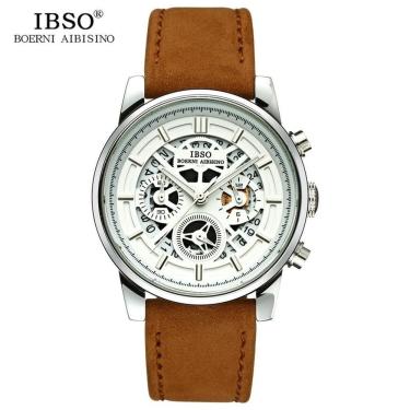 Imagem de Relógio De Quartzo Masculino Ibso 6860 à Prova D'água Bege