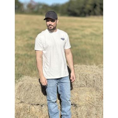 Imagem de Camiseta Masculina Manga Curta Estampada All Hunter, GG, Off white