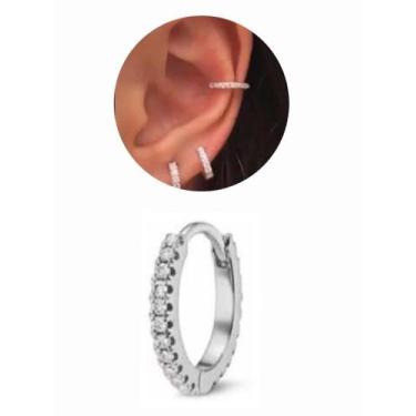 Imagem de Piercing Cartilagem Orelha Conch Clicker Aço Cirúrgico 10mm - CORBAN, 