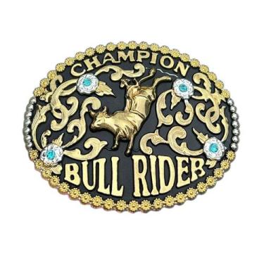 Imagem de Fivela de cinto Champion Bull Rider para homens, estilo cowboy - Yiwei