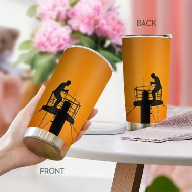 Imagem de Caneca de aço inoxidável Travel Tumbler Oasisdream 600ml