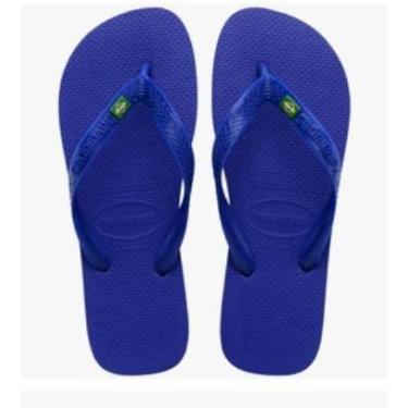 Imagem de Chinelo masc adult havaianas brasil, Azul naval, 40