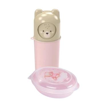 Imagem de Kit Porta Escova Dental Case Estojo Ludico + Saboneteira Infantil Esco