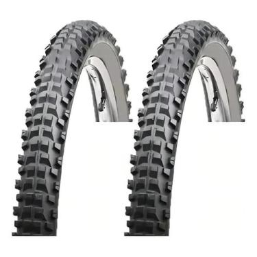 Imagem de Par Pneu Bicicleta Vee Rubber Stout Aro 26 X 2.30 Bike Mtb Cor Preto
