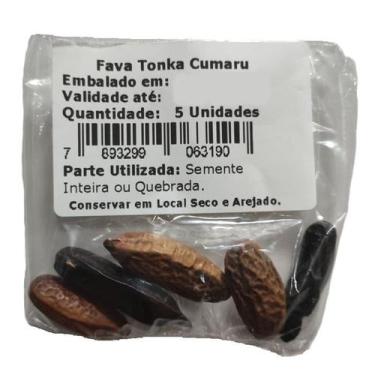 Imagem de Semente de Fava Tonka Cumaru Baunilha Amazônica com Laudo - Granel, 5 