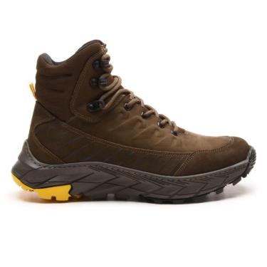 Imagem de Bota Coturno Masculina Couro Legítimo 3D Solado Antiderrapante Sustentável-Masculino