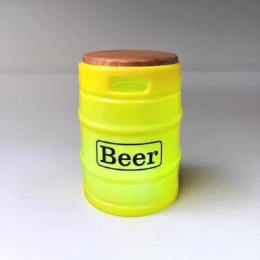 Imagem de Banco com Luminária Beer Barrel Amarelo - Desembrulha