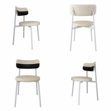 Imagem de Cadeira Kyta Fixa com 4 Pés 50 X 44,7 X 83,8 Cm com 4 Unidades - Metal