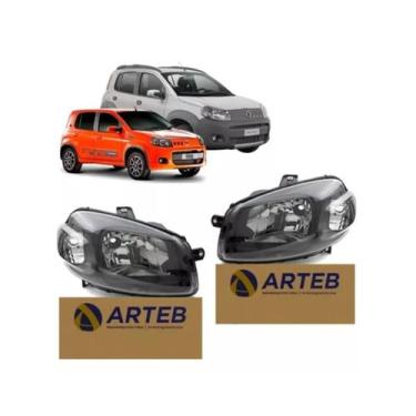 Imagem de Par farol le / ld h4 fiorino/novo uno vivace e way  - ARTEB