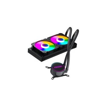 Imagem de Water Cooler MACH1 Logic, RGB, 240mm, AMD e Intel, Preto - GK240