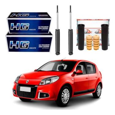 Imagem de Kit Amortecedor Traseiro Sandero 1.0 1.6 2011 A 2014 - Nakata