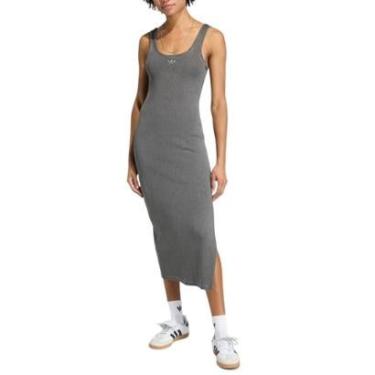 Imagem de Vestido Adidas Maxi Canelado Essential Lavado Bla-Feminino