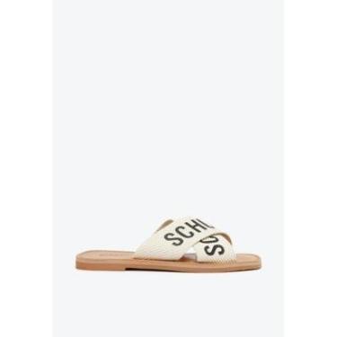 Imagem de SANDÁLIA RASTEIRA DE X SCHUTZ LOGO BRANCA-Feminino