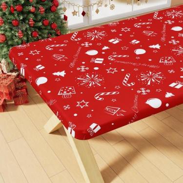 Imagem de Toalha de mesa Smiry Retangle Impermeável 30x72cm de Natal