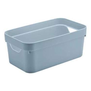 Imagem de Caixa Organizadora Cube G Multiuso Brinquedo Armario Ou, Azul