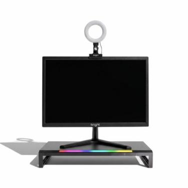 Imagem de Kit Monitor 21,5" Ring Light E Suporte Profissional Bright