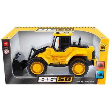 Imagem de Brinquedo Trator Amarelo Divertido - Bs Toys 529