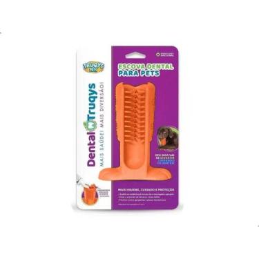Imagem de Brinquedo Mordedor Escova Dental Cães Dental Truqys Médio - TRUQYS PET