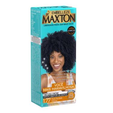 Imagem de Coloração Maxton Kit 1.77 Preto Azulado Intenso