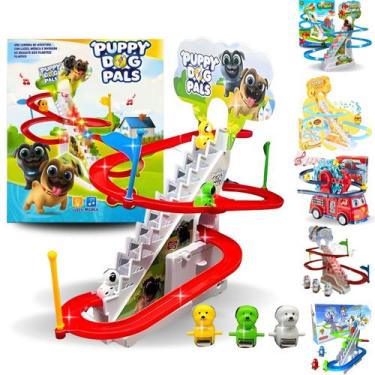 Imagem de Brinquedo Pista Cachorro Musical Escorregador Escada C Luzes - Europio