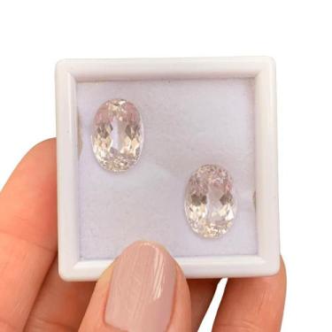 Imagem de Kunzita Rosa Oval Par 15,90ct - ENE2ESE