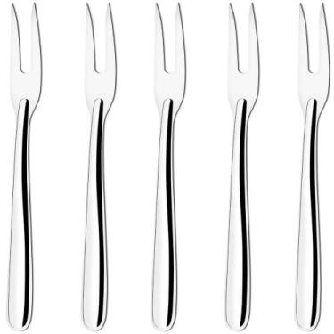 Imagem de Kit 5 Garfos Trinchante para Churrasco 24,5cm Inox Utensílio Gourmet C