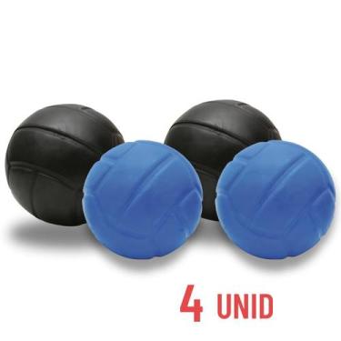 Imagem de Brinquedo Bola Macica Lisa 65mm Atacado Kit com 4 Unidades - 2D