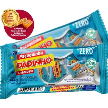 Imagem de PAÇOCA DIZIOLI DADINHO QUADRADA ZERO DISPLAY CREMOSA 144g