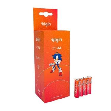 Imagem de Pilha Zinco Aa Tubo 40 Unidades Elgin R06p - Pç / 40