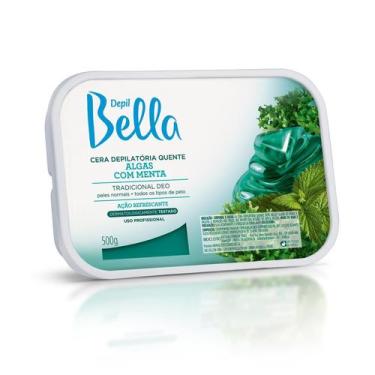 Imagem de Cera Quente Barra Algas Menta Deo Depil Bella 500g