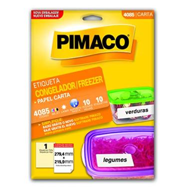 Imagem de Etiqueta Inkjet/laser para congelador e freezer 4085 com10 folhas Pimaco