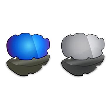 Imagem de 2 pares de lentes polarizadas de substituição para óculos de sol Oakley Split Jacket da Mryok – Opções