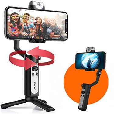 Imagem de hohem iSteady V2 3-Axis AI Smartphone Gimbal Stabilizer w/AI Visual Tracking LED Video Light Auto Inception Dolly Zoom Foldable Gimbal for iPhone12 11 Pro Max Samsung S20 for YouTube TikTok Live Video