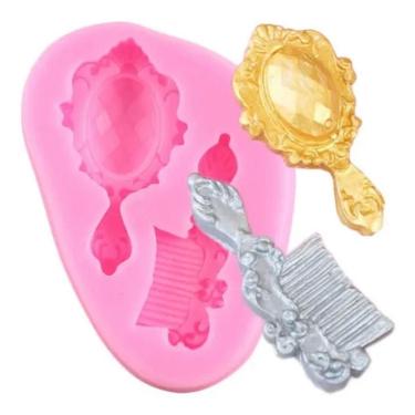 Imagem de Molde De Silicone Pente E Espelho