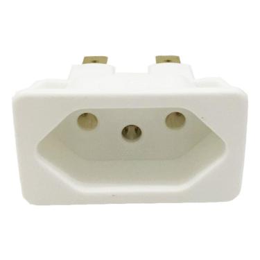 Imagem de 25 Tomada Fêmea Branca 3 Pinos 10a Embutir Painel Aparelho Margirius 