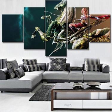 Imagem de Quadro Decorativos Final Fantasy com 5 peças 130x65 3