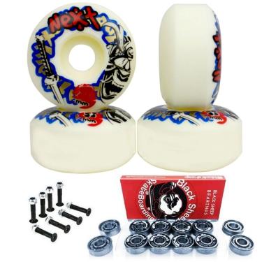 Imagem de Roda Skate Moska Next + Rolamento Silver BS + Parafuso Base