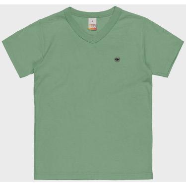 Imagem de Camiseta marisol menino gola V infantil verde
