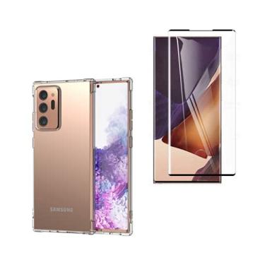 Imagem de Capa Capinha Antiqueda Reforçada + Película 11d Compatível Samsung Galaxy Note 20 Ultra Cobre 100% Tela