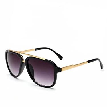 Imagem de Óculos de sol masculinos femininos vintage retrô esportivos para dirigir óculos de sol grandes armação colorida óculos de sol ao ar livre uv400, preto, china