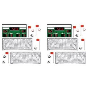 Imagem de Beistle, 26 peças de adereços de futebol, 7,6 cm a 92,5 cm