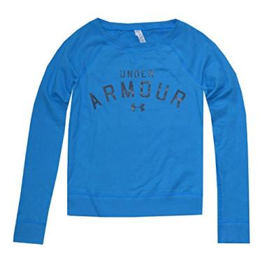 Imagem de Blusa feminina Under Armour UA Pretty Gritty Blackout (P, azul elétrico)