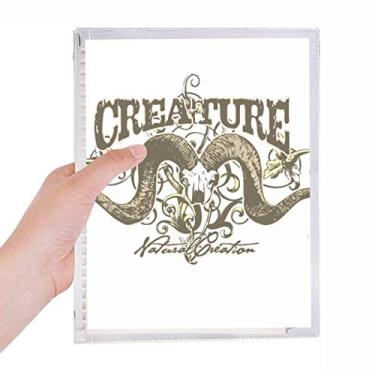 Imagem de Caderno com combinação de criaturas de antílope animal, diário, recarregável, papelaria