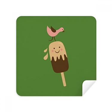 Imagem de Bird Smile Face Chocolate Doce Sorvete Óculos Pano de Limpeza Telefone Limpador de Tela Tecido Camurça 2 peças