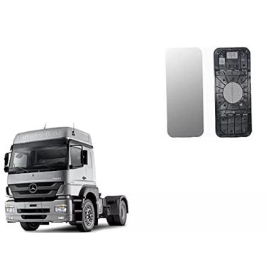 Imagem de VIDRO ESPELHO PRINCIPAL RETROVISOR ELETRICO MB AXOR ATEGO COM DESEMBACADOR