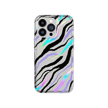 Imagem de Tech21 Evo Art Zesty Zebra para iPhone 13 Pro – Capa protetora para celular com arte exclusiva e proteção multiqueda de 3,6 m