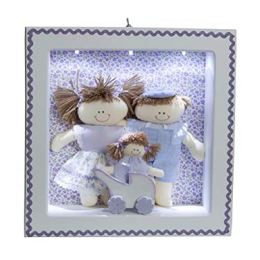 Imagem de Potinho de Mel Nicho 3 Leds Família Menina Quarto Bebê Infantil Menina Lilás